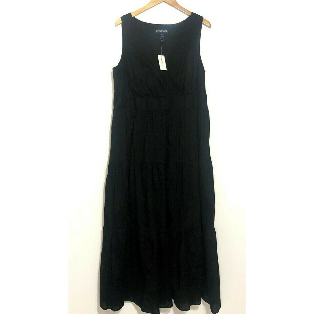 LANE BRYANT 20 Black Sleeveless Dress New w Tags